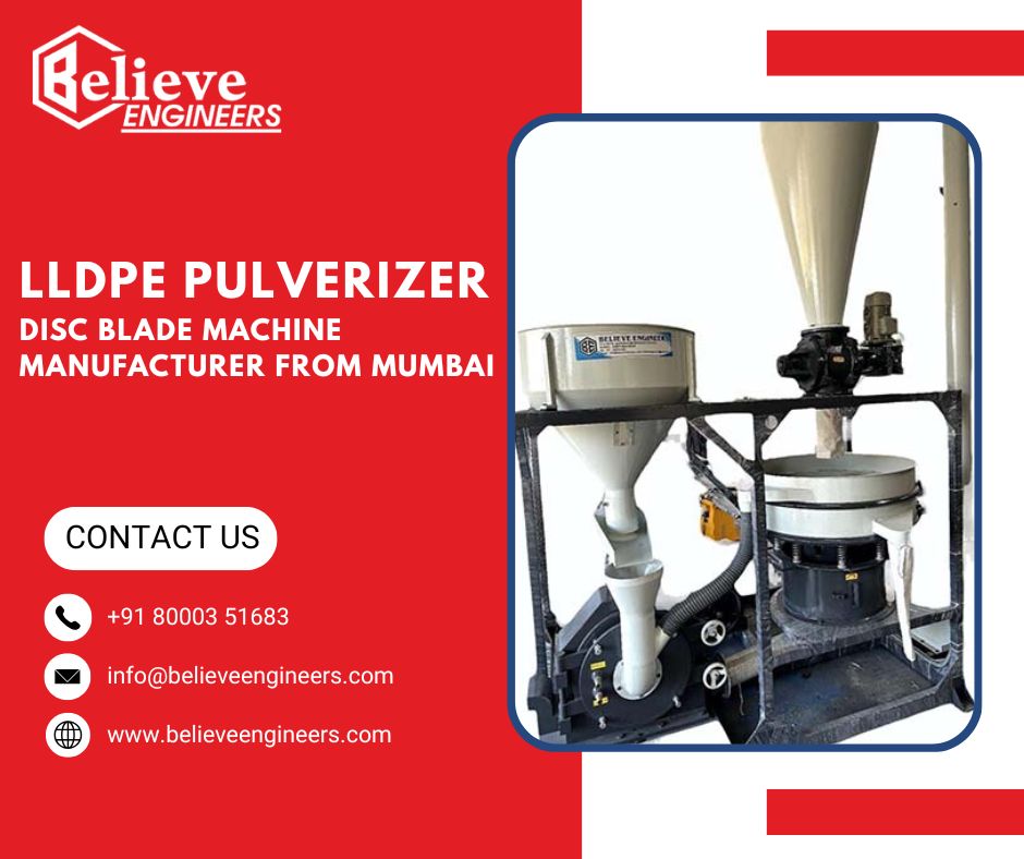 LLDPE Pulverizer Disc Blade Machine Manufacturer from Mumbai